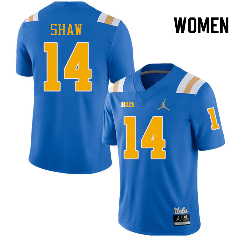 Women #14 Carter Shaw Big 10 Conference College Football Jerseys Stitched-Royal